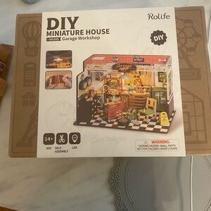 SOLD Rolife DIY Miniature House Garage Workshop